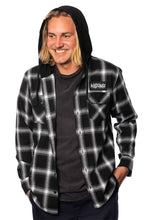 Load image into Gallery viewer, Loser Squad Hooded Flannel Shirt
