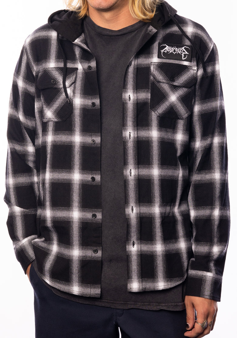 Cursed Hooded Flannel Shirt