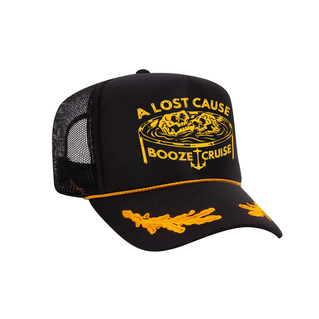 Booze Cruise Captain Trucker Cap