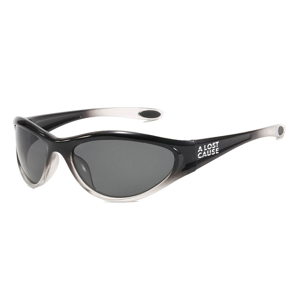 Y2K Black/Clear Sunglasses