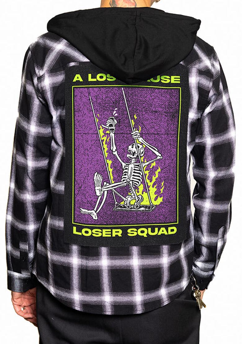 Loser Squad Hooded Flannel Shirt