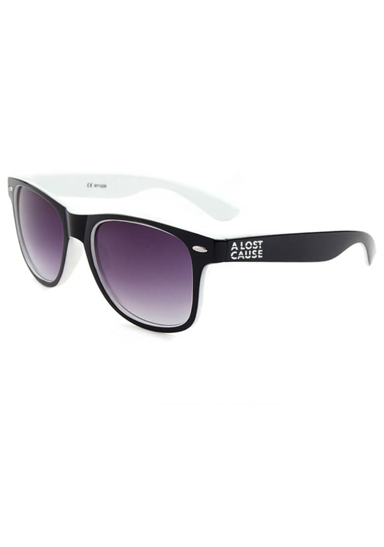 Lined Sunglasses White