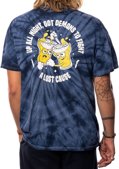 Up All Night V2 Tie Dye Tee